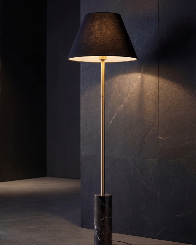 Black Marble Floor Lamp
