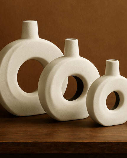 Ring Pottery Vase Set