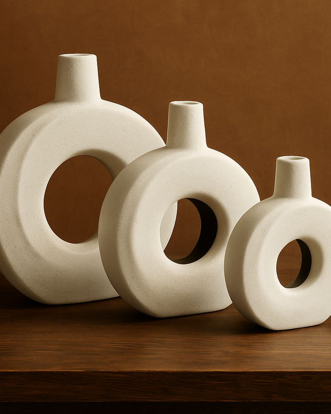 Ring Pottery Vase Set