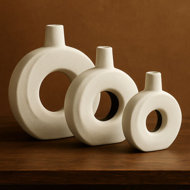 Ring Pottery Vase Set