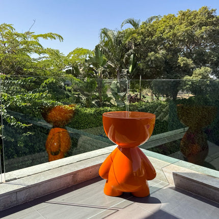 Orange Glossy Teddy, perfectly fits anywhere!