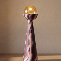 Purple Wave Lamp
