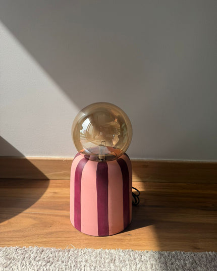Vertical Pink Terra Lamp
