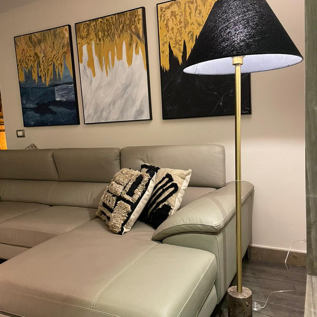 Black Marble Floor Lamp