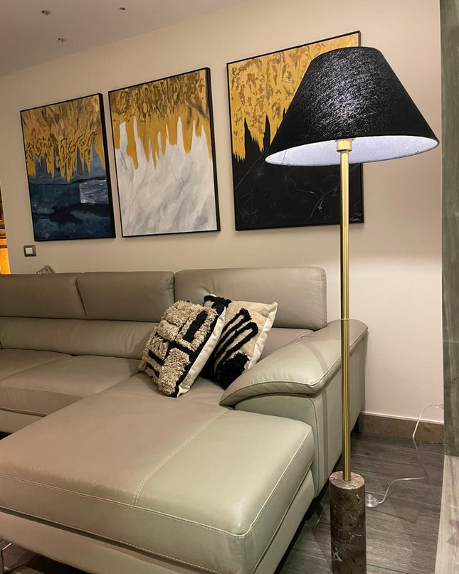 Black Marble Floor Lamp
