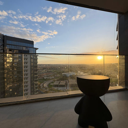 Matte Black Teddy enjoys the view too!