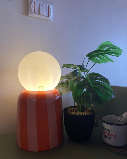 Orange Terra Lamp