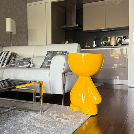 Yellow Teddy is looking to serve some coffee!